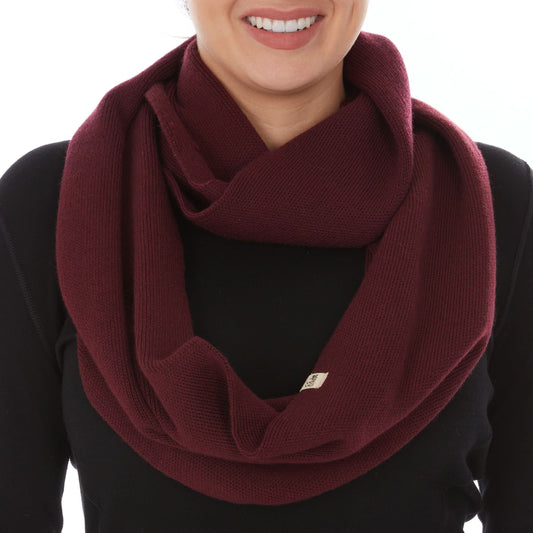 100% Merino Wool Infinity Loop Scarf - Midweight