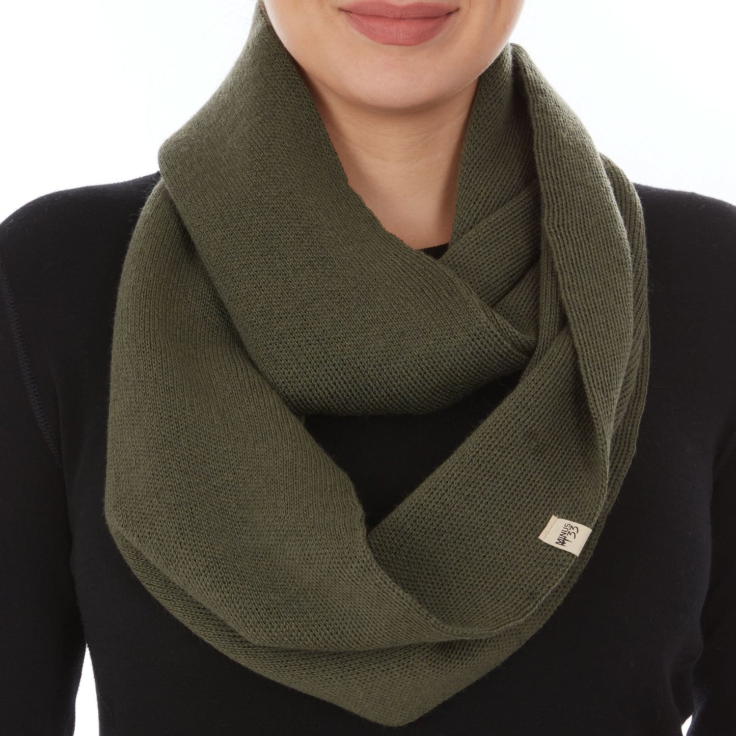 100% Merino Wool Infinity Loop Scarf - Midweight