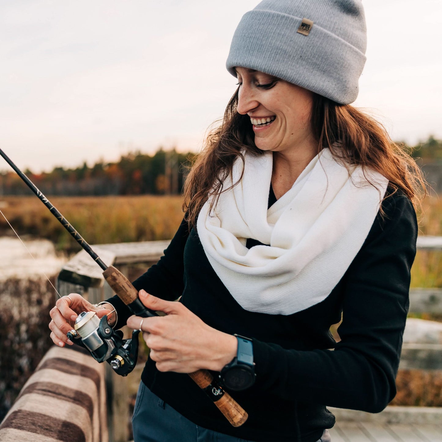 100% Merino Wool Infinity Loop Scarf - Midweight