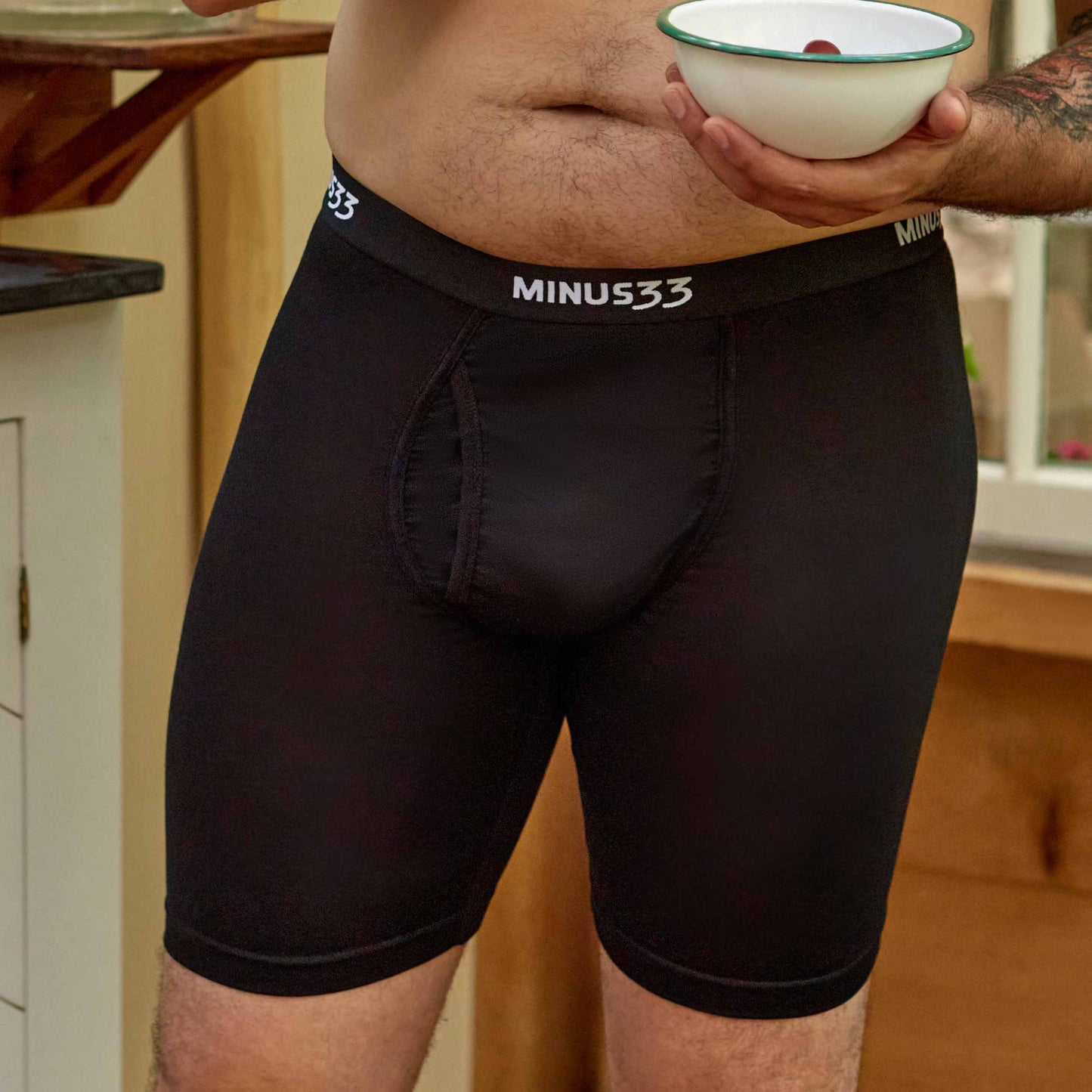 Men's Merino Wool Pouch Boxer Briefs - Microweight