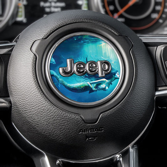 Mermaid Dive Steering Wheel Decal