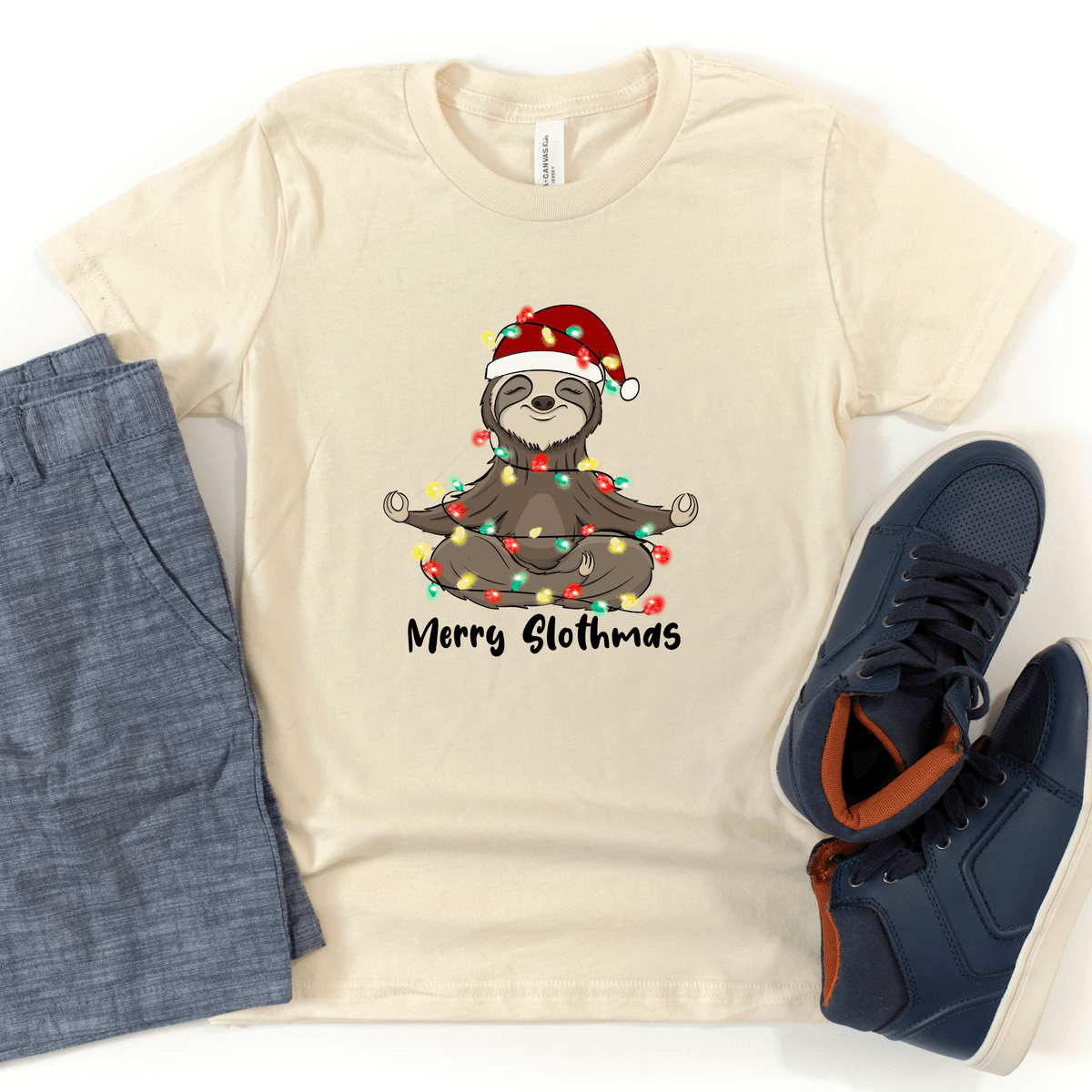 Merry Slothmas Kids T-Shirt