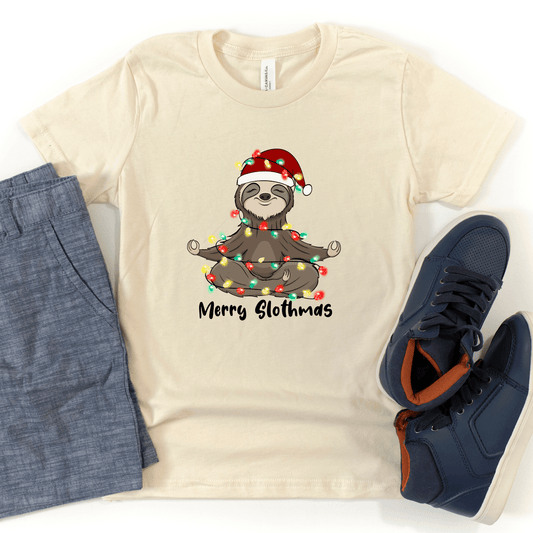 Merry Slothmas Kids T-Shirt
