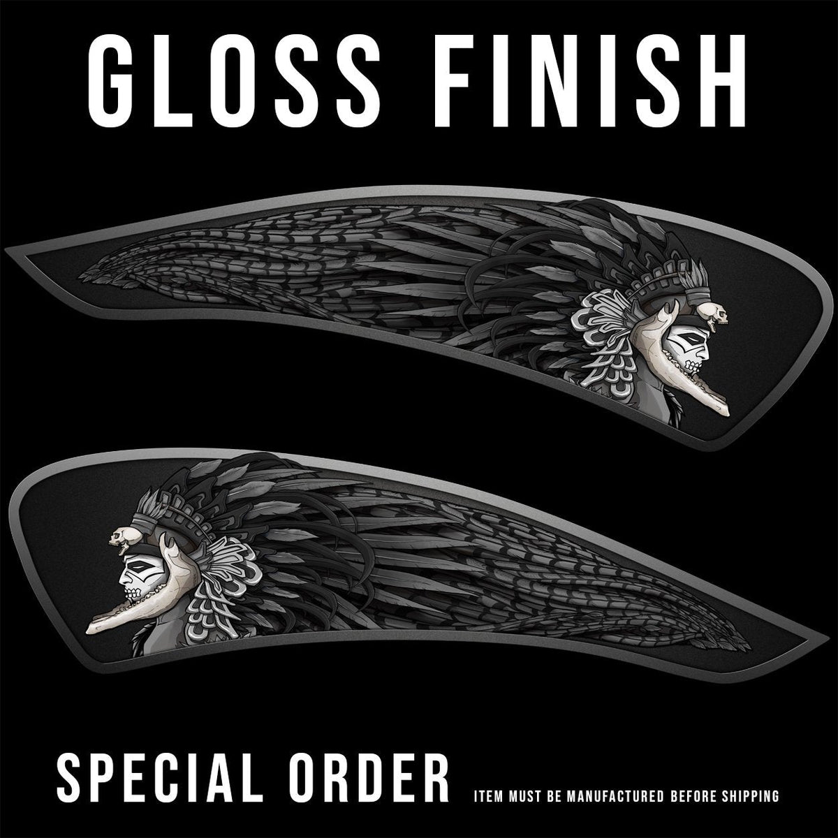 MesoChief - Indian Scout - Full Tank Black & White