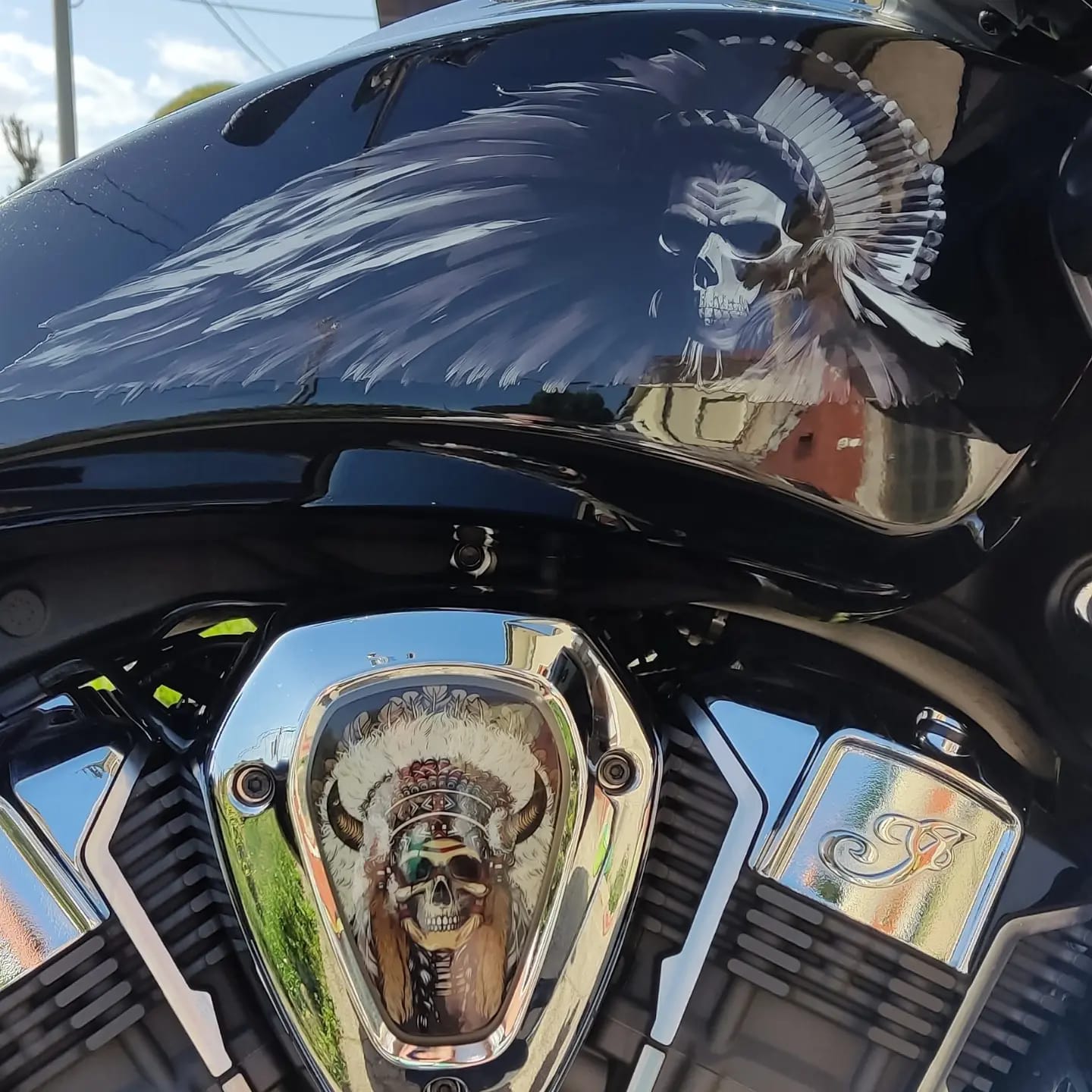 MesoSkull Warbonnet 2023 - Universal Tank Decal-BW