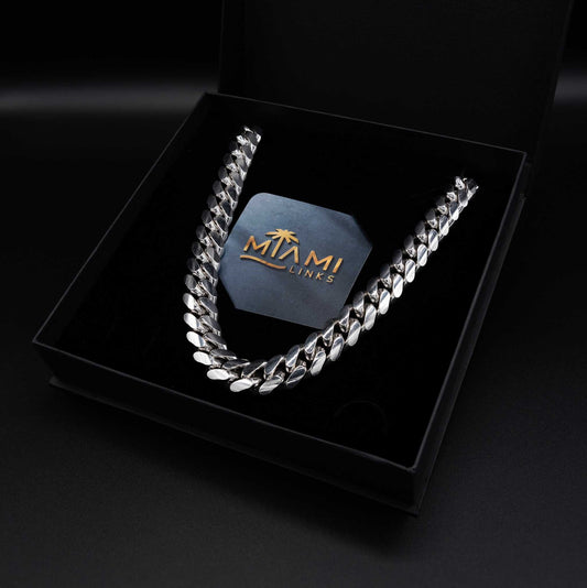 Silver Miami Cuban Chain 15mm