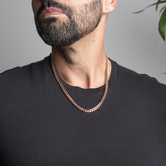 Rose Gold Miami Cuban Chain 7mm