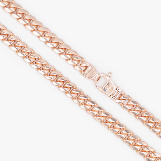 Rose Gold Miami Cuban Chain 7mm