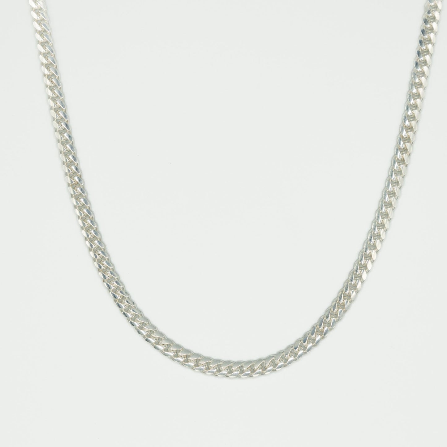 High Polish Silver Miami Cuban Chain 7mm