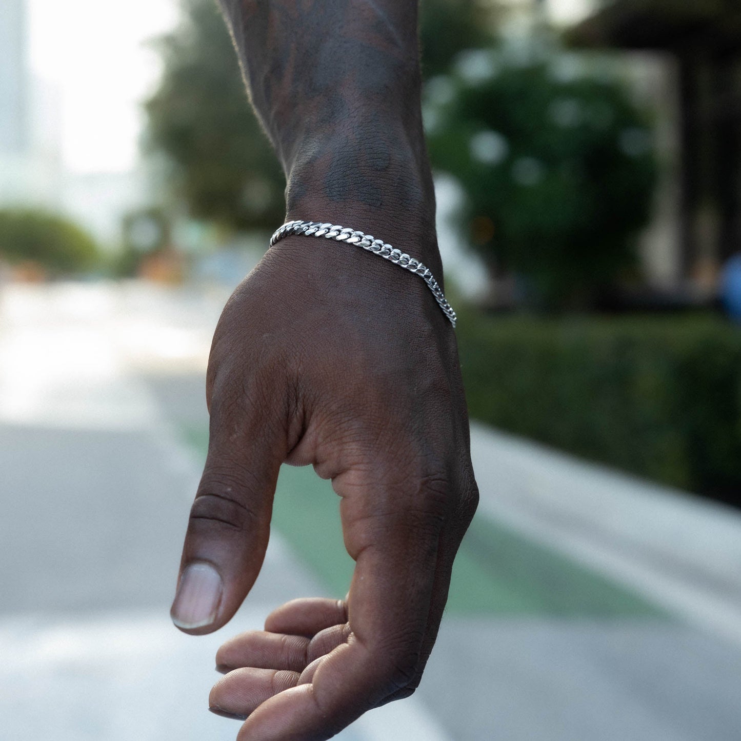 Silver Miami Cuban Bracelet 5mm