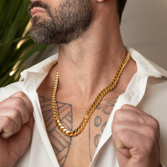 Gold Miami Cuban Chain 10mm Heavy