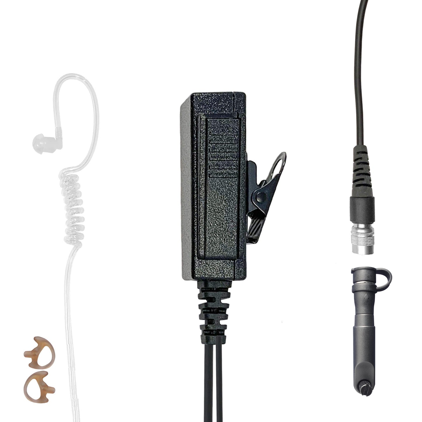 Mic & Earpiece Radio Kit - Quick Disconnect (Hirose) Harris(L3Harris) HPD250 Momentum & More