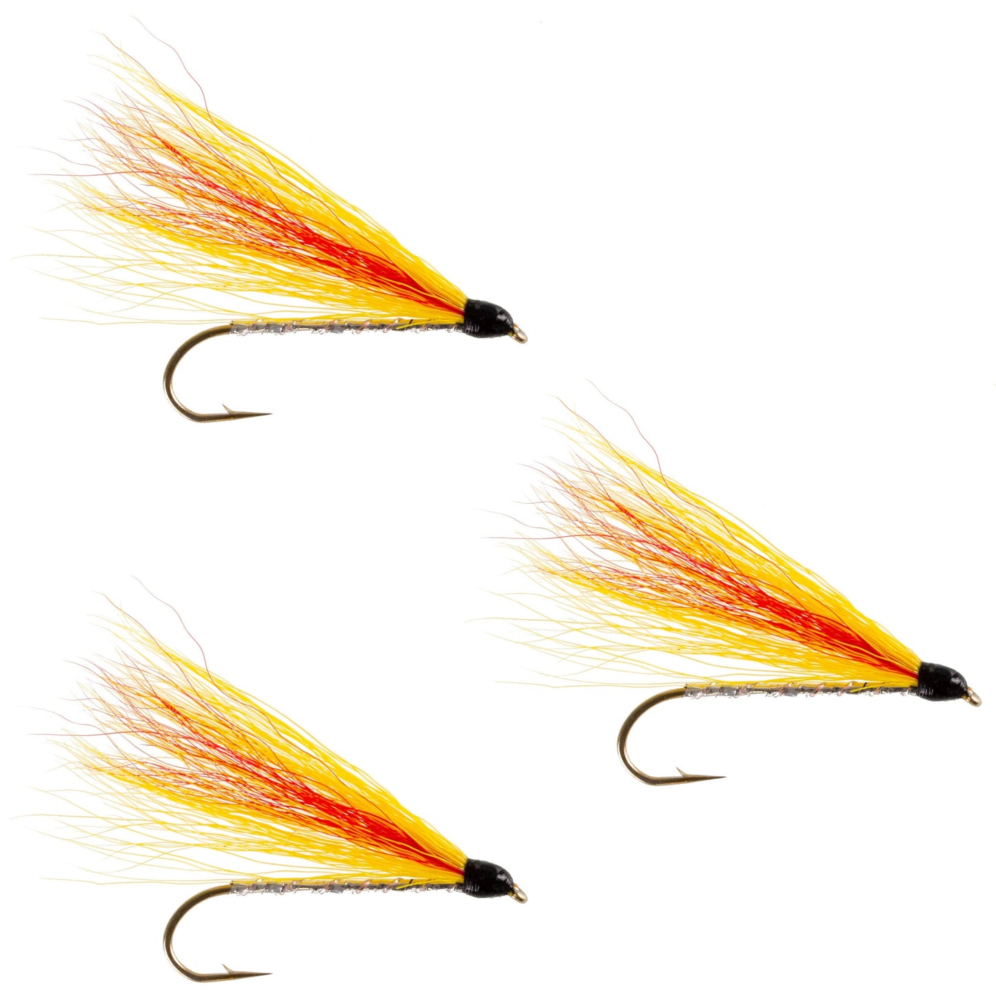 3 Pack Mickey Finn Classic Streamer Flies - Hook Size 4
