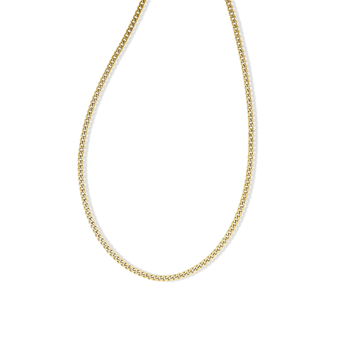 Micro Gold Cuban Link Chain | 3.5mm | Stainless Steel