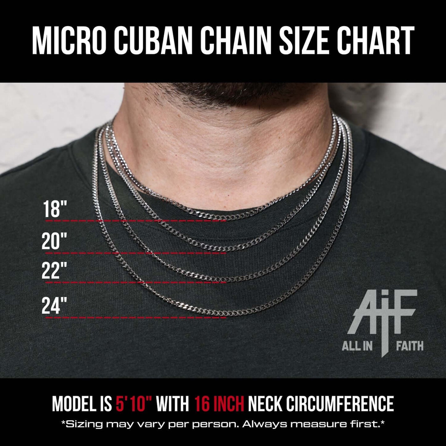 Micro Silver Cuban Link Chain | 3.5mm | Stainless Steel