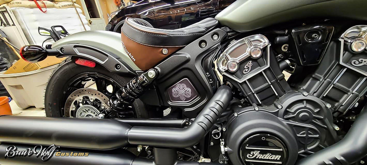 Indian Scout Mid-Frame Insert - Celtic Shamrock
