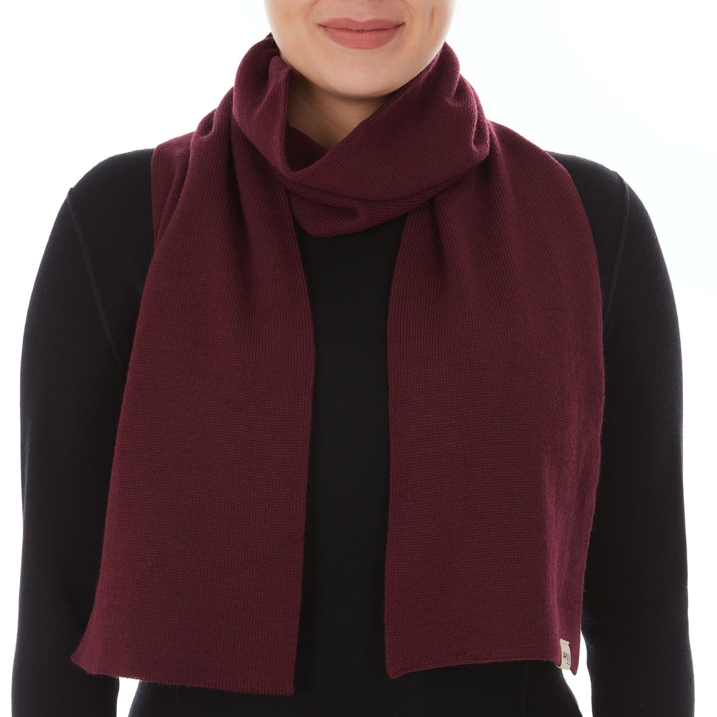 100% Merino Wool Knit Scarf - Midweight