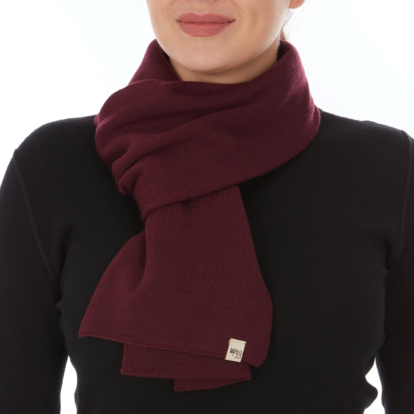 100% Merino Wool Knit Scarf - Midweight