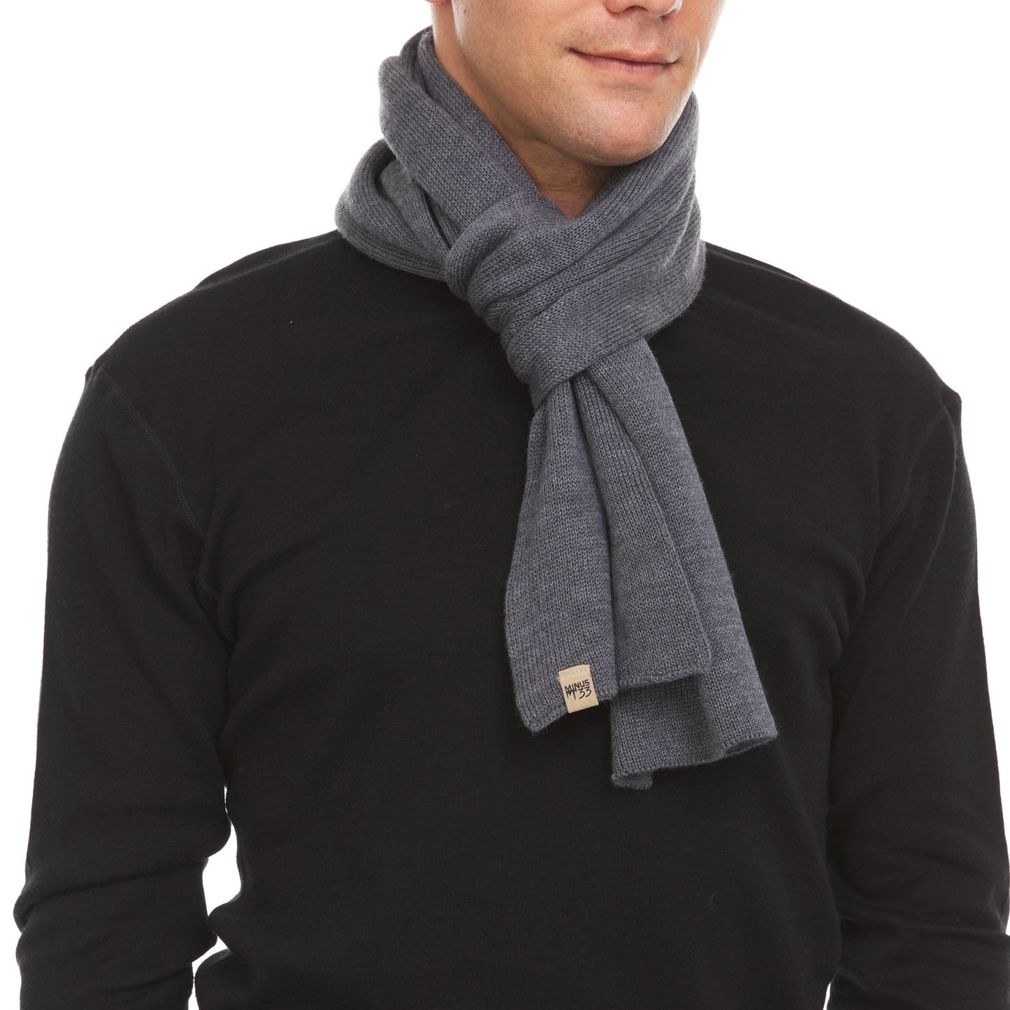 100% Merino Wool Knit Scarf - Midweight