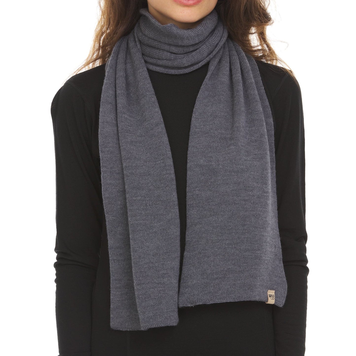 100% Merino Wool Knit Scarf - Midweight