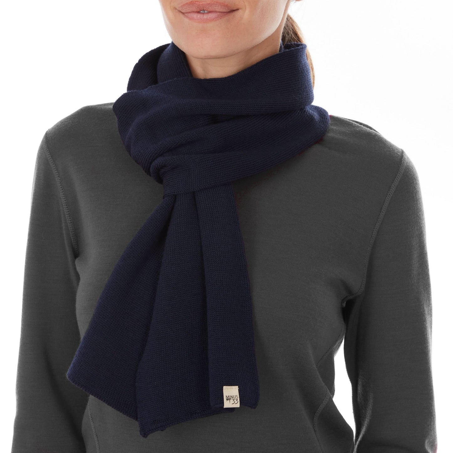 100% Merino Wool Knit Scarf - Midweight