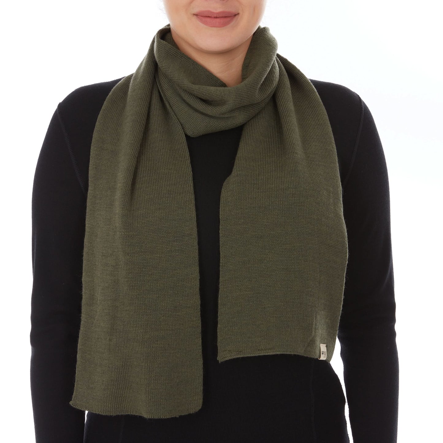 100% Merino Wool Knit Scarf - Midweight