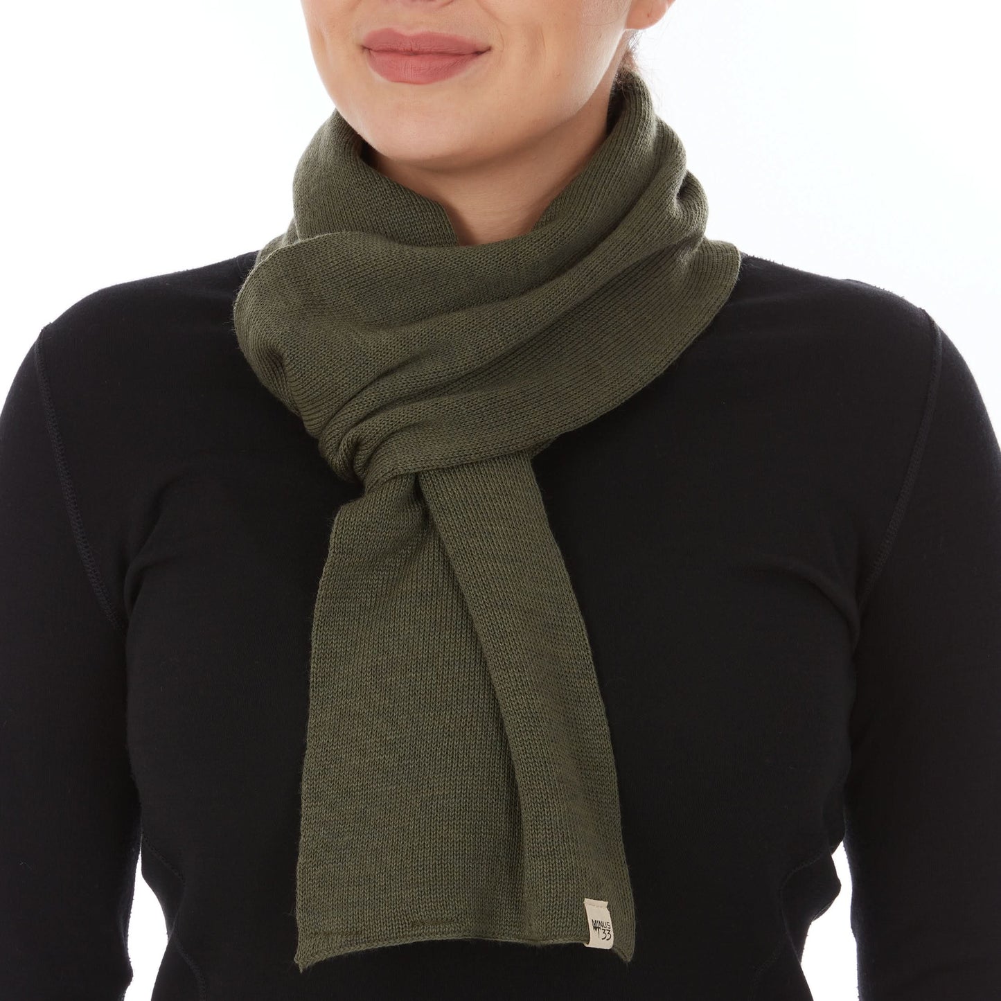 100% Merino Wool Knit Scarf - Midweight