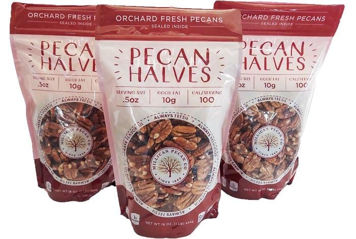 Orchard Fresh Raw Pecan Halves – Premium Shelled Texas Pecans