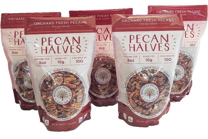 Orchard Fresh Raw Pecan Halves – Premium Shelled Texas Pecans