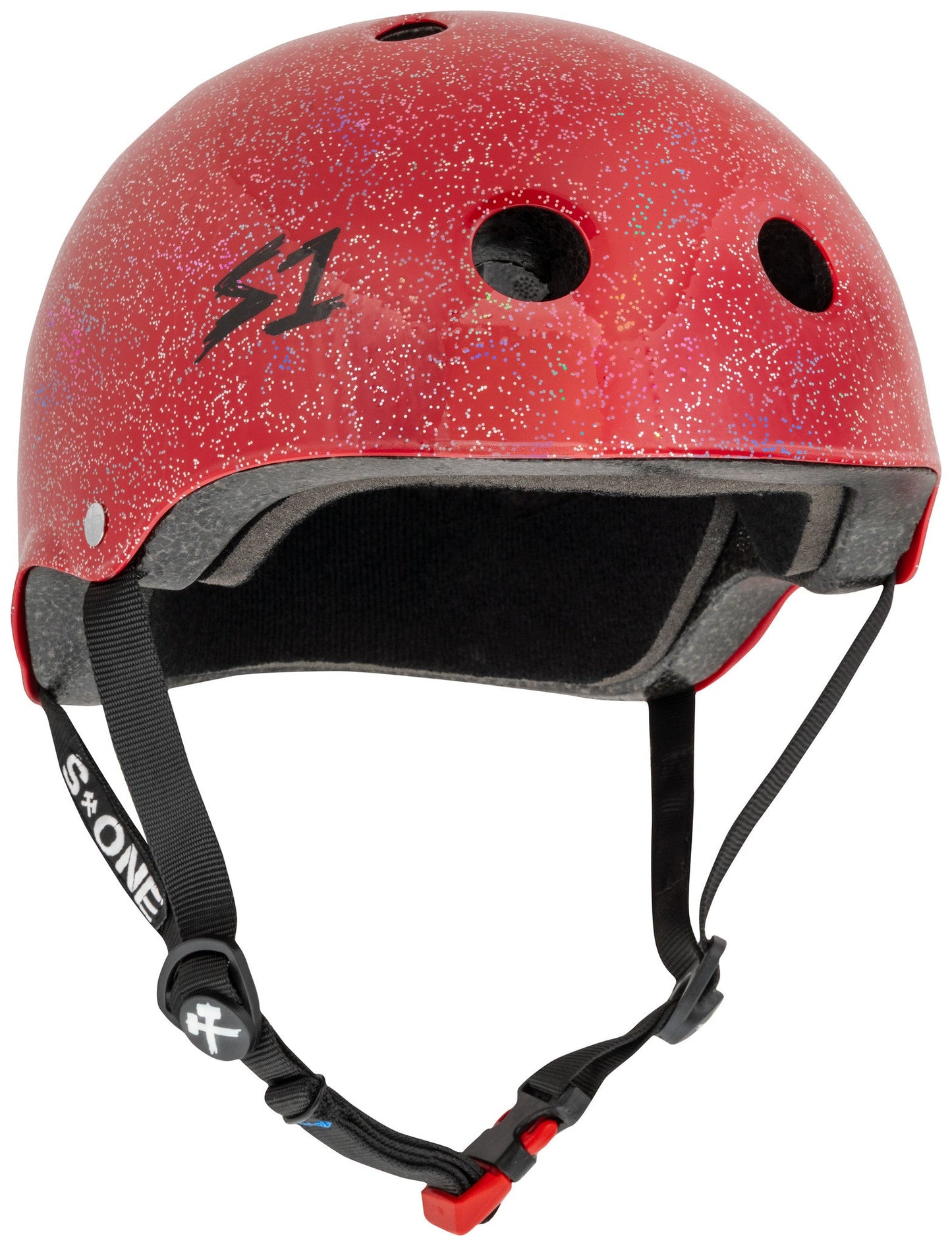 S1 Mini Lifer Helmet - Red Gloss Glitter