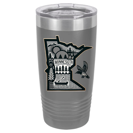 Minnesota Black & White | Polar Camel Tumbler