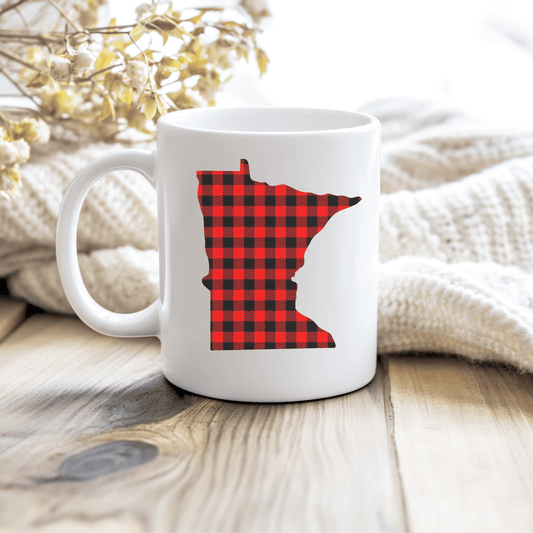Minnesota Buffalo Plaid Mug