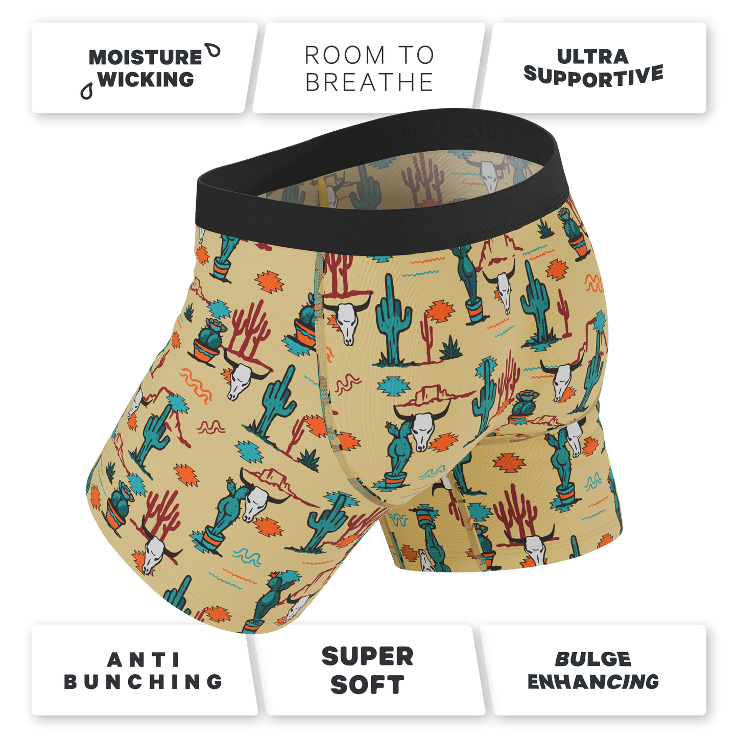 The Mirage | Western Cactus Ball Hammock® Pouch Underwear