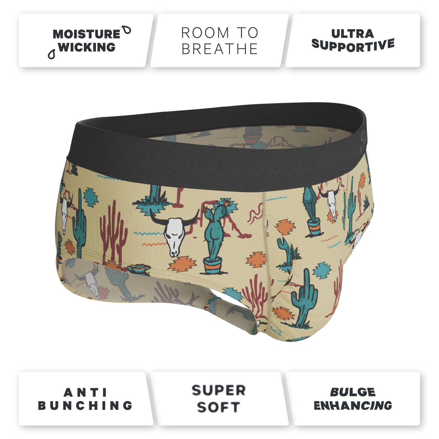 The Mirage | Western Cactus Ball Hammock® Pouch Underwear Briefs