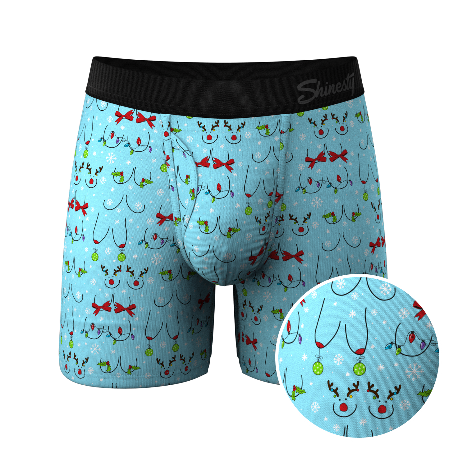 The Mistletots | Christmas Bust Ball Hammock® Pouch Underwear With Fly