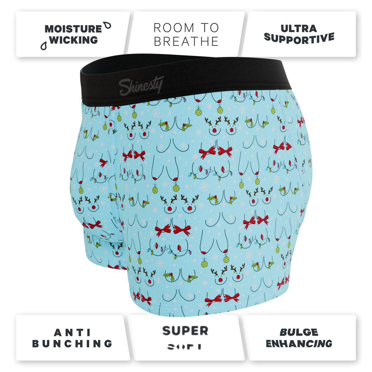 The Mistletits | Christmas Bust Ball Hammock® Pouch Trunks Underwear