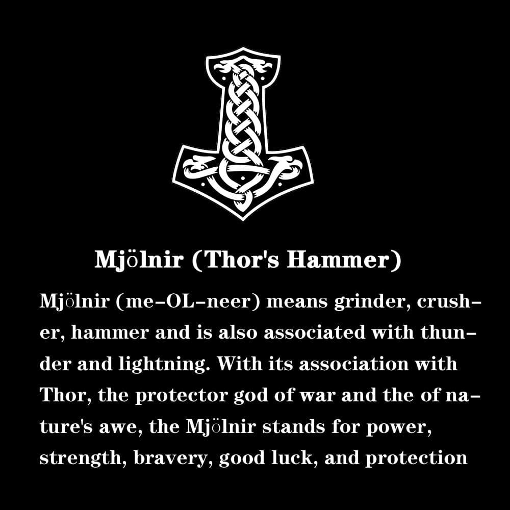 Thor's Hammer Braided Rope Viking Bracelet