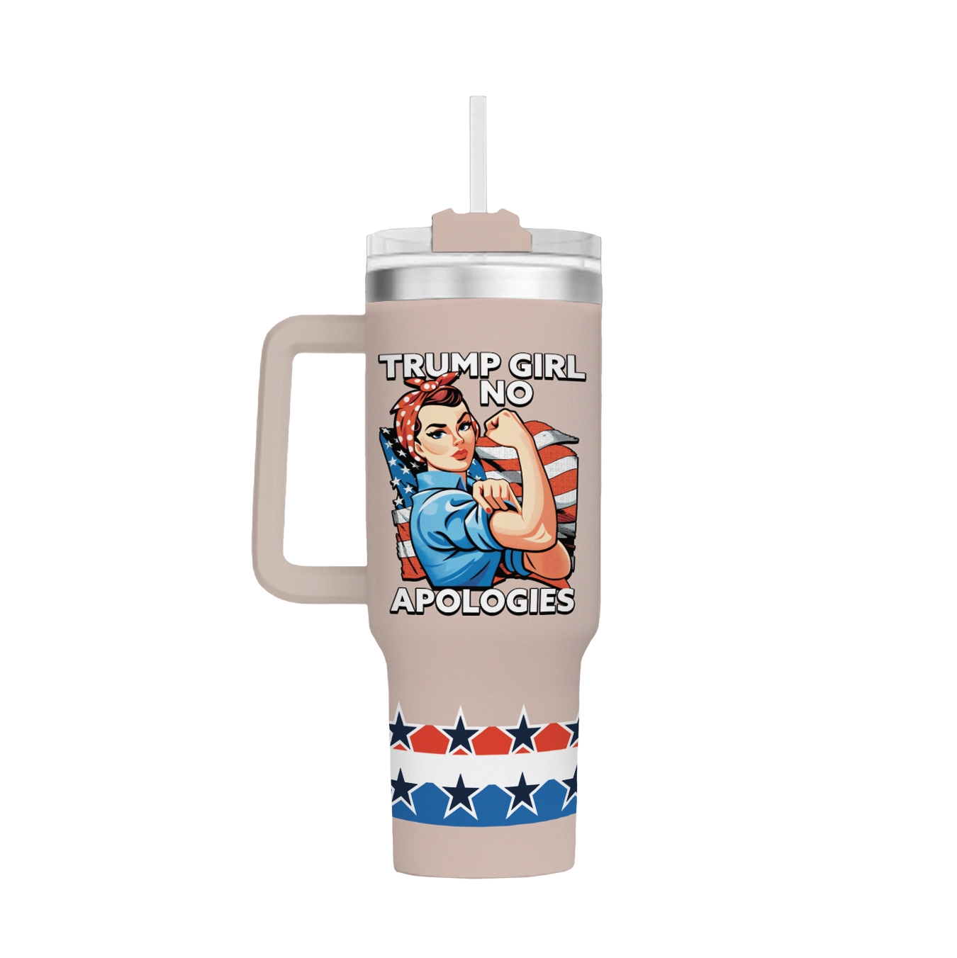 Trump Girl No Apologies Rosie - 40oz Tumbler - 2623