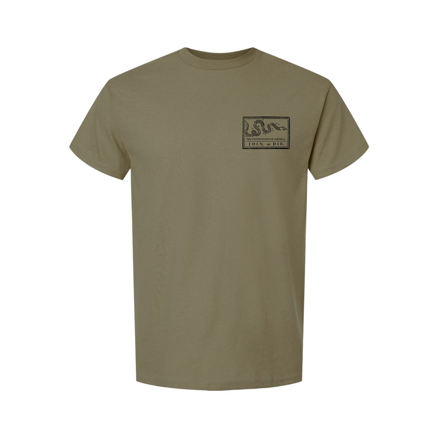Join or Die T-Shirt - Ben Franklin Woodcut