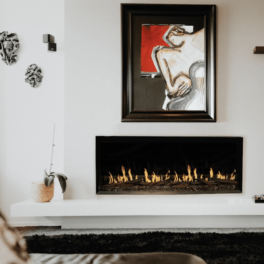 Modern Flames Orion Multi Built-In/Wall Mounted Smart Virtual Electric Fireplace with Real Flame Effect