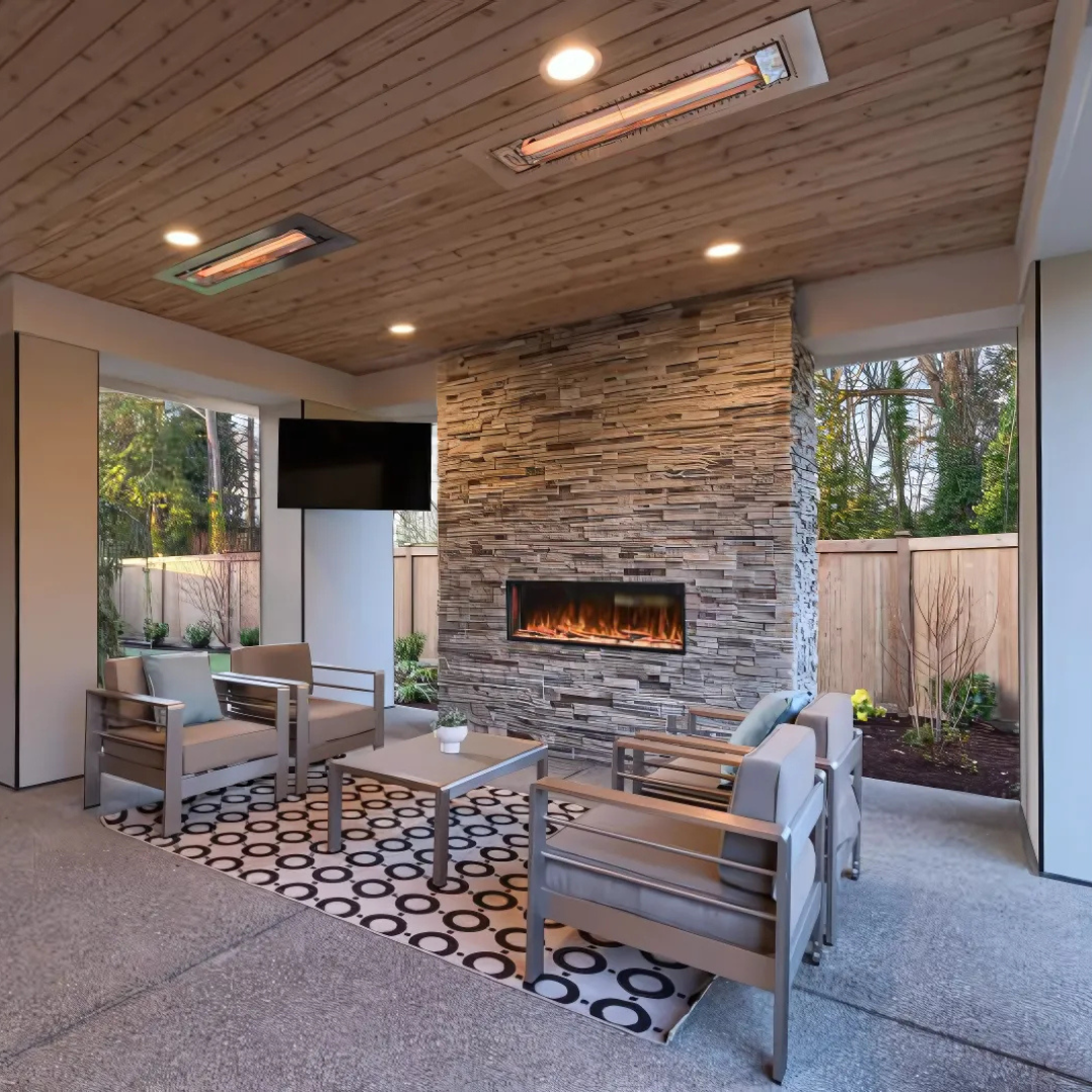 Modern Flames "Landscape Pro Slim" Smart Electric Fireplace, Sizes: 44" - 96"