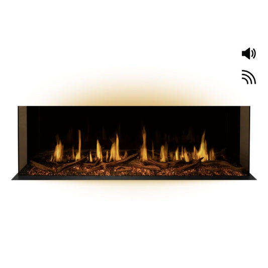 Modern Flames Orion Multi Built-In/Wall Mounted Smart Virtual Electric Fireplace with Real Flame Effect