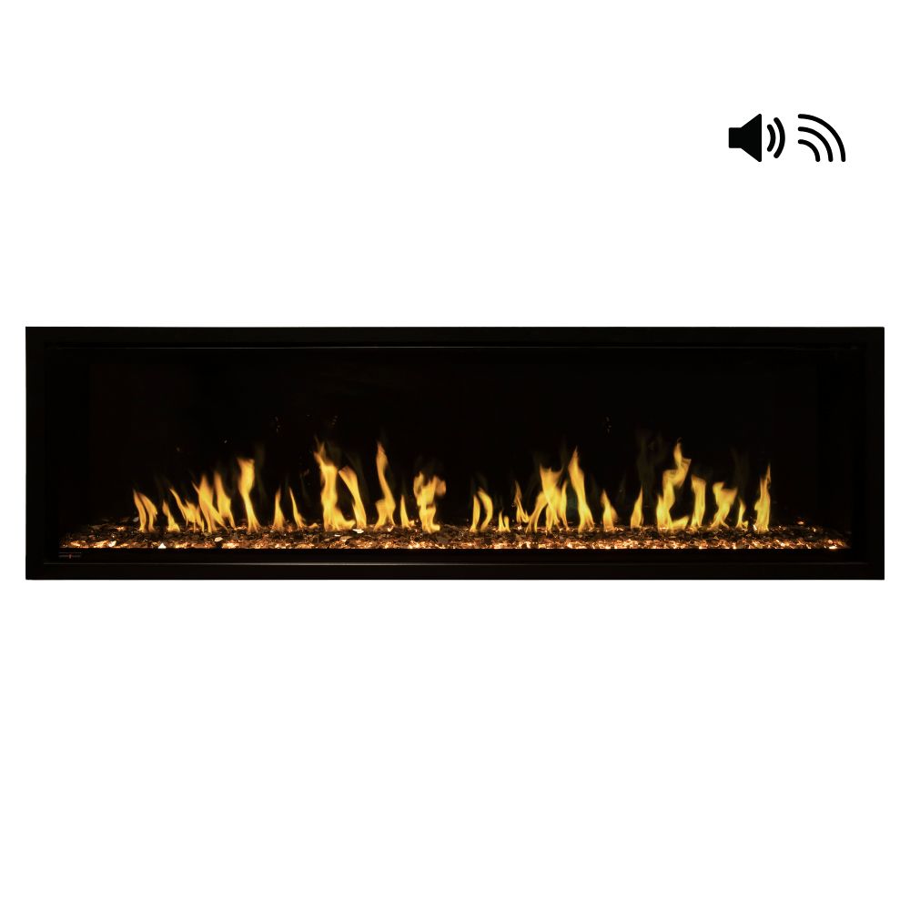 Modern Flames Orion Slim Built-In/Wall Mounted Smart Virtual Electric Fireplace with Real Flame Effect