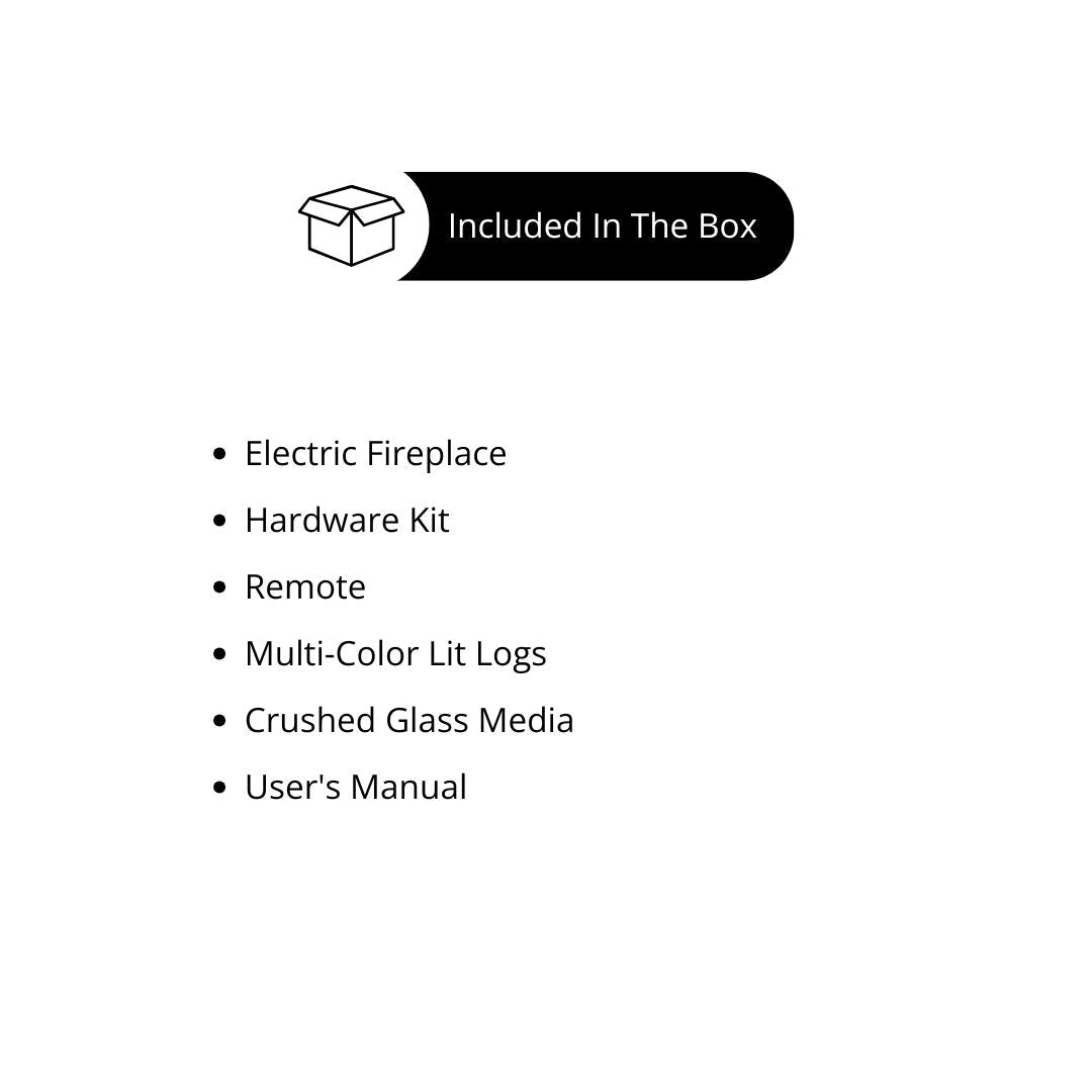 Modern Flames Orion Traditional Built-In Smart Virtual Electric Fireplace with Real Flame Effect