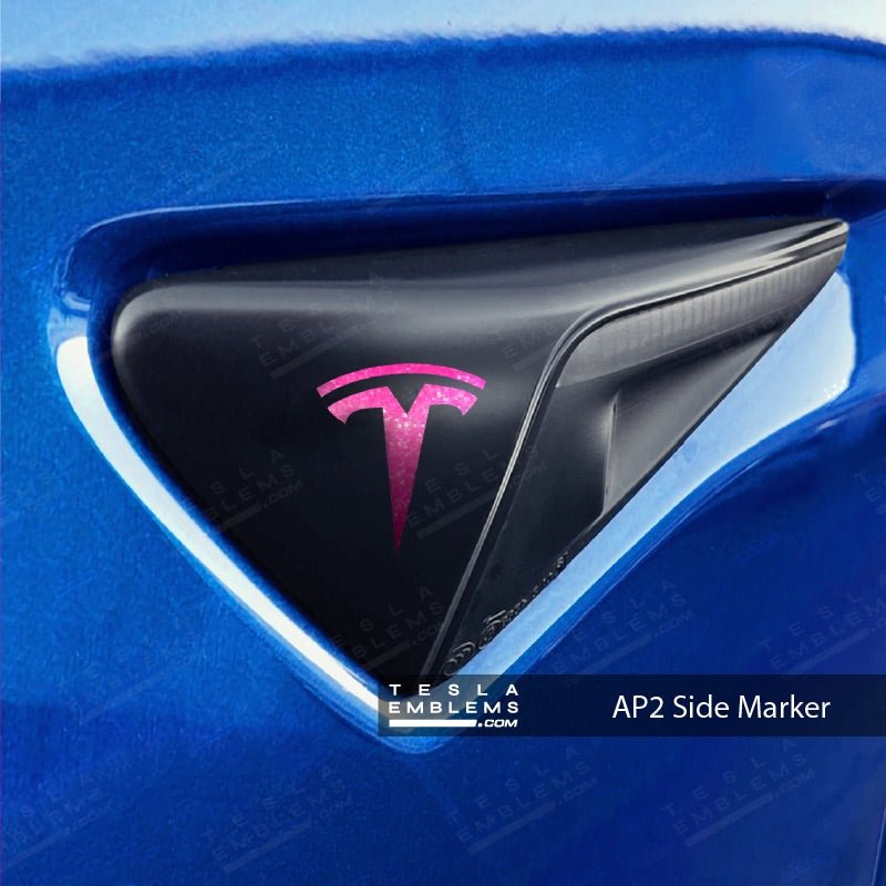 KPMF Momentum Pink Tesla Autopilot Camera Side Marker Decals (2pcs)