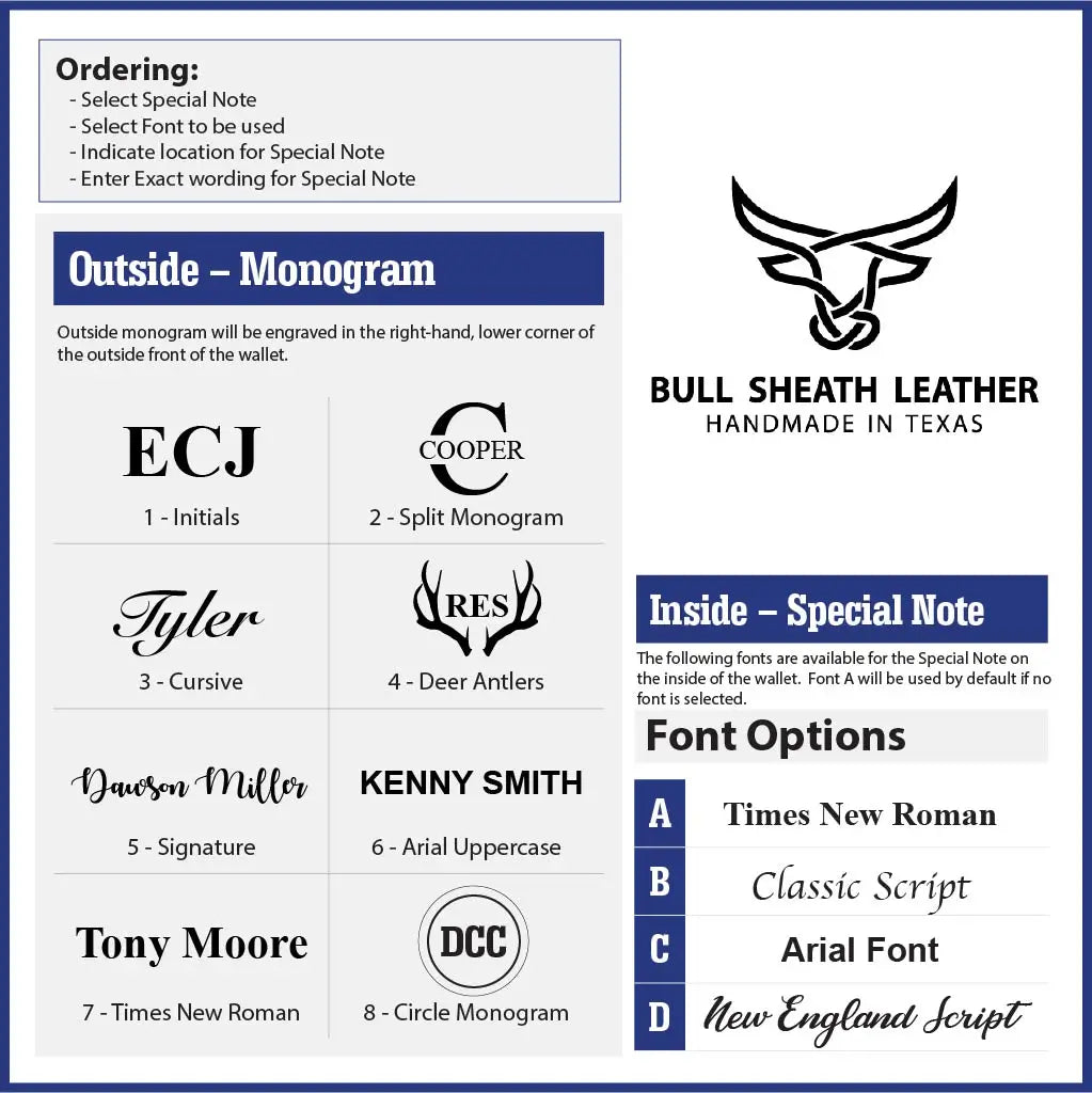 Western Trifold Wallet