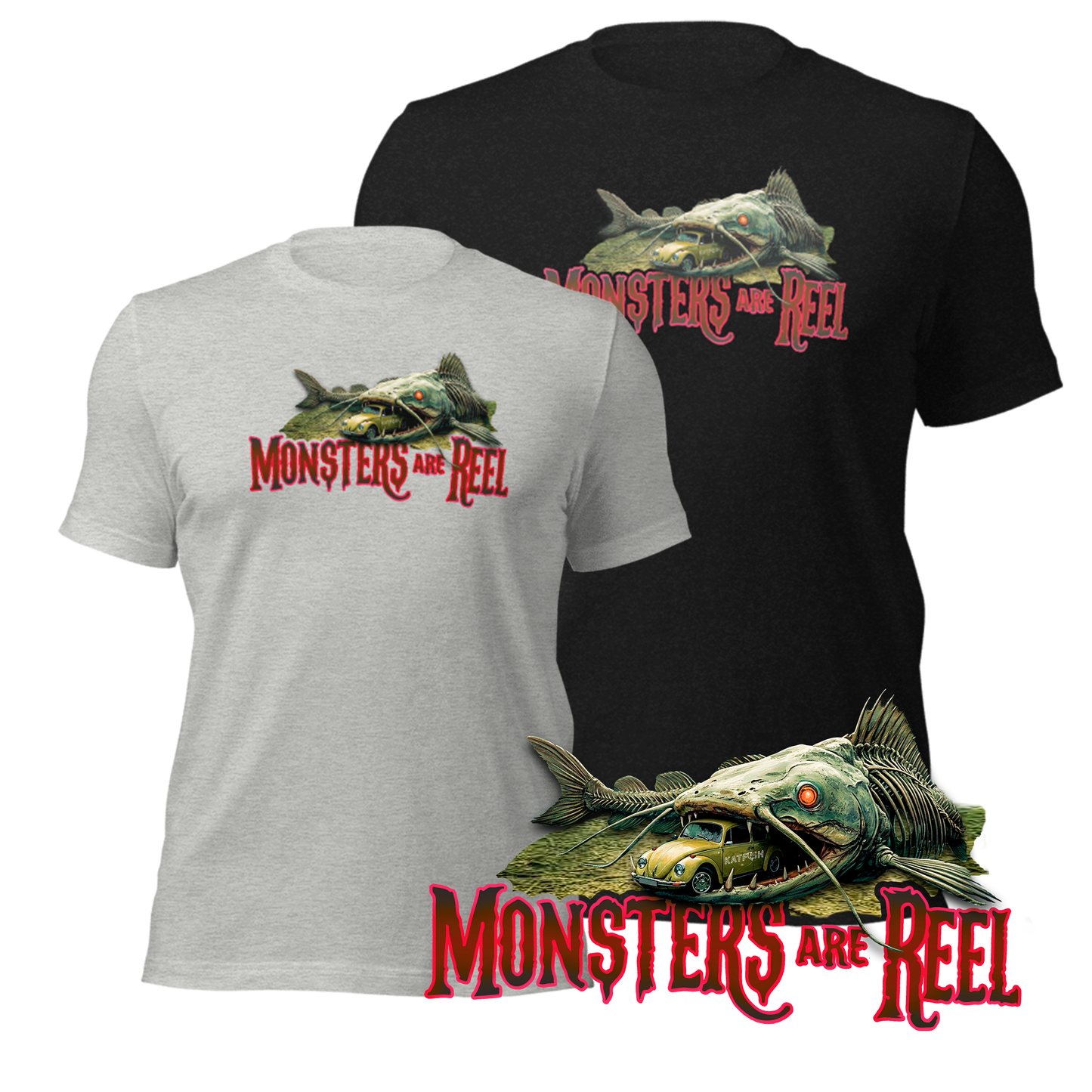 "MONSTERS are REEL" Tee-Shirts
