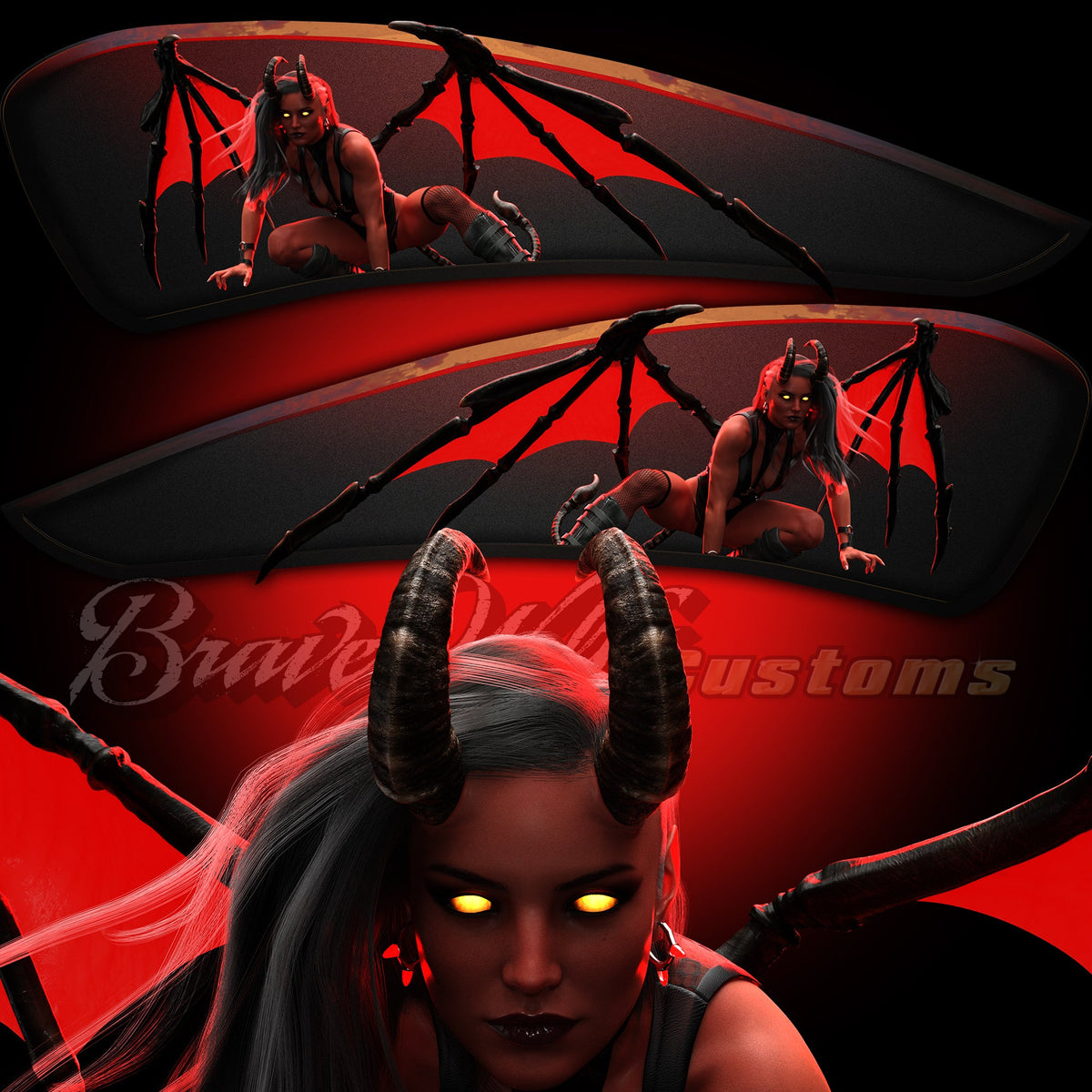 Morganna the Demoness - Indian Scout - Full Tank Color