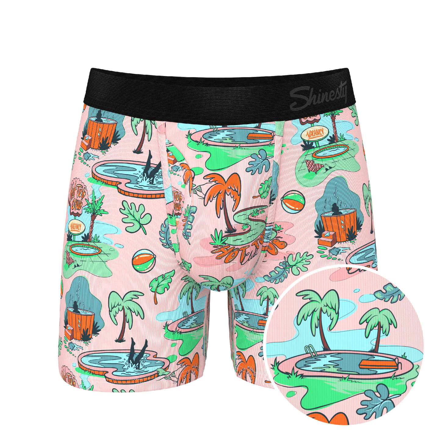 The Motel Hotel | Palm Springs Tropical Ball Hammock® Pouch Underwear With Fly