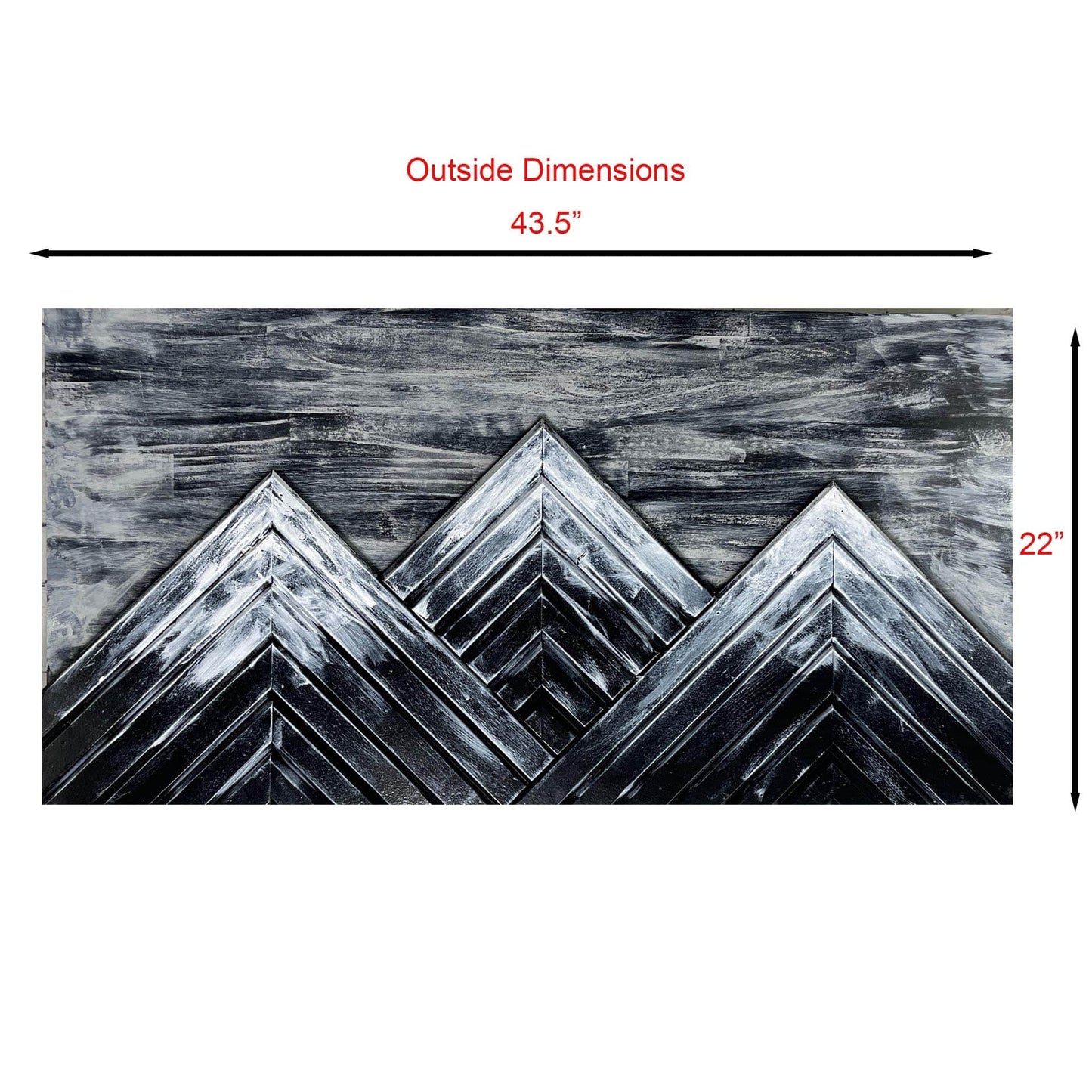 Black & White Mountain Art Biometric